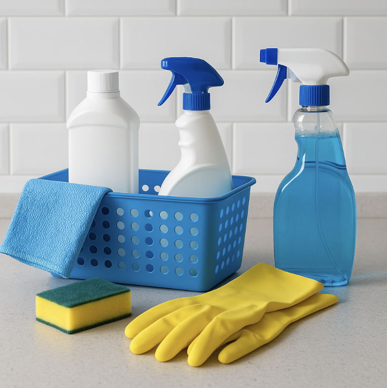 Lady In White professional cleaning a home